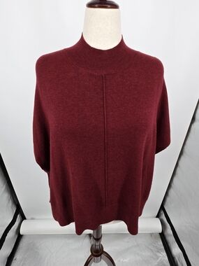Kerisma Wine Red Mock Neck Sweater OS (7037)